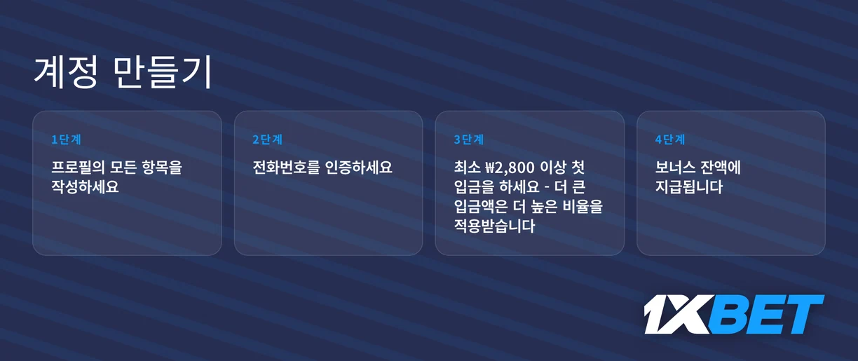 보너스 가입 단계 확인하세요